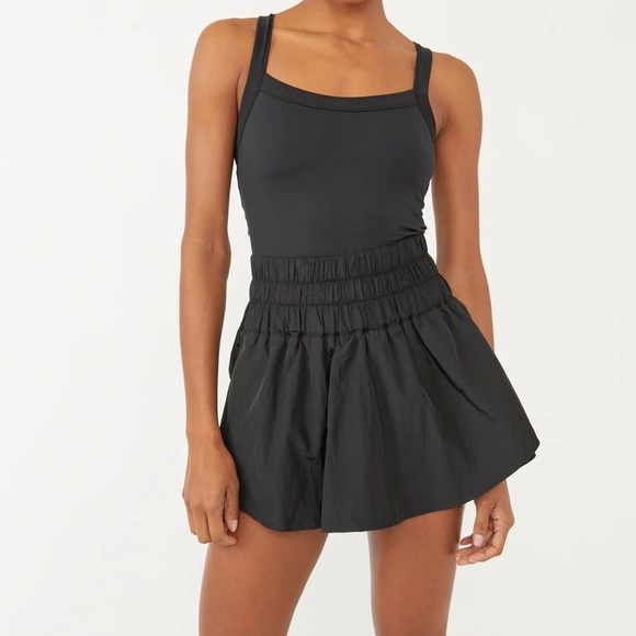 Free People Movement Way Home Skortsie in black - Picture 3 of 5